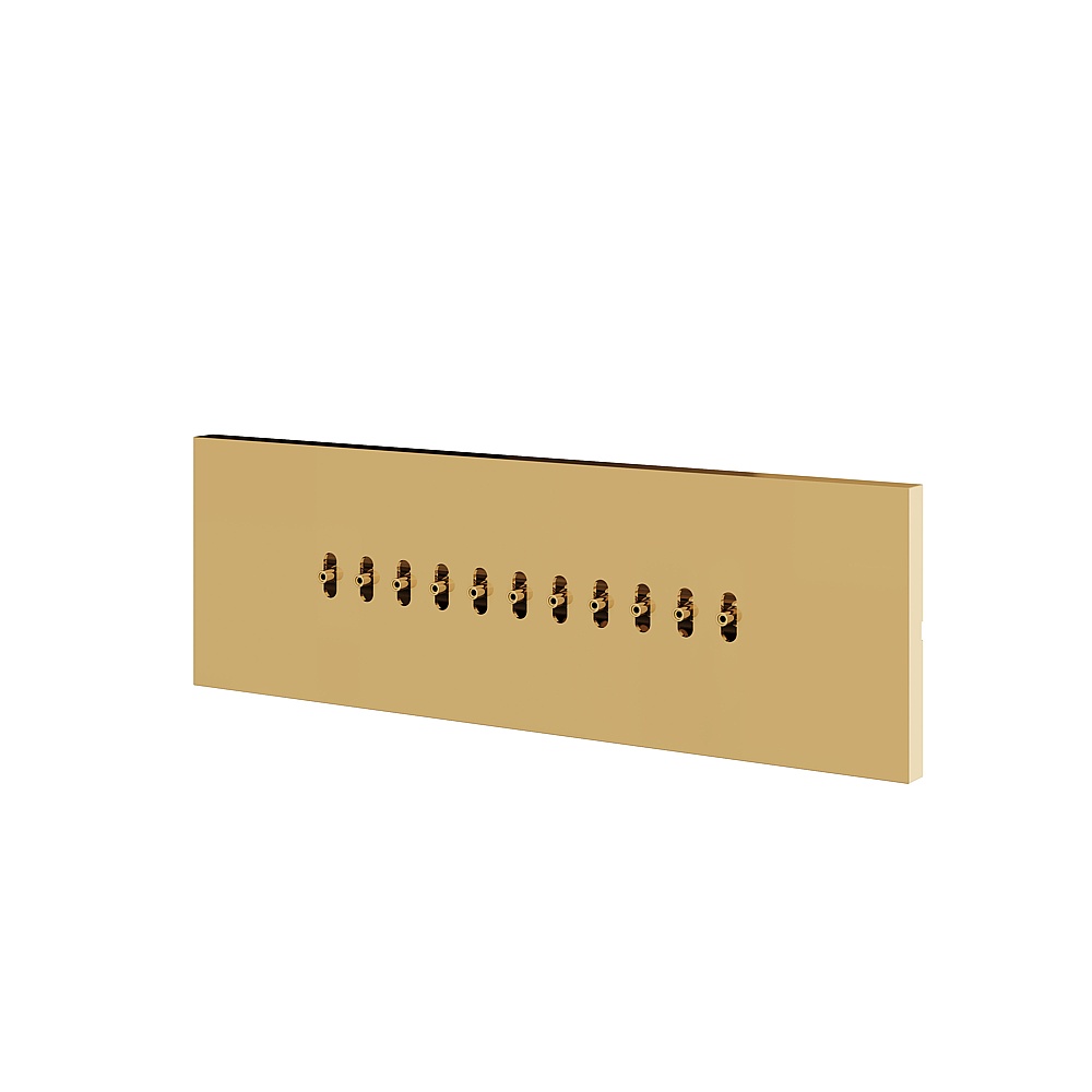 Aquabrass ABSC02583PGD Wavy Body Jet - Polished Gold