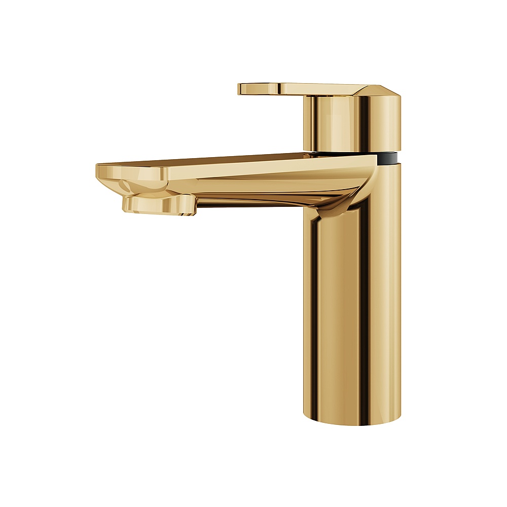 Aquabrass ABFBC6714PGD Single-Hole Lavatory Faucet - Polished Gold