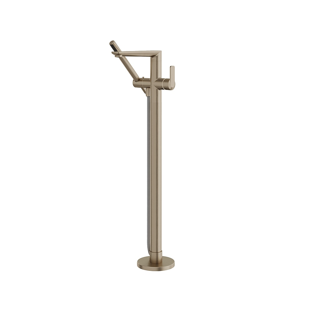 Aquabrass ABFBC6785BN Floor Tub Filler With Hand Shower - Brushed Nickel