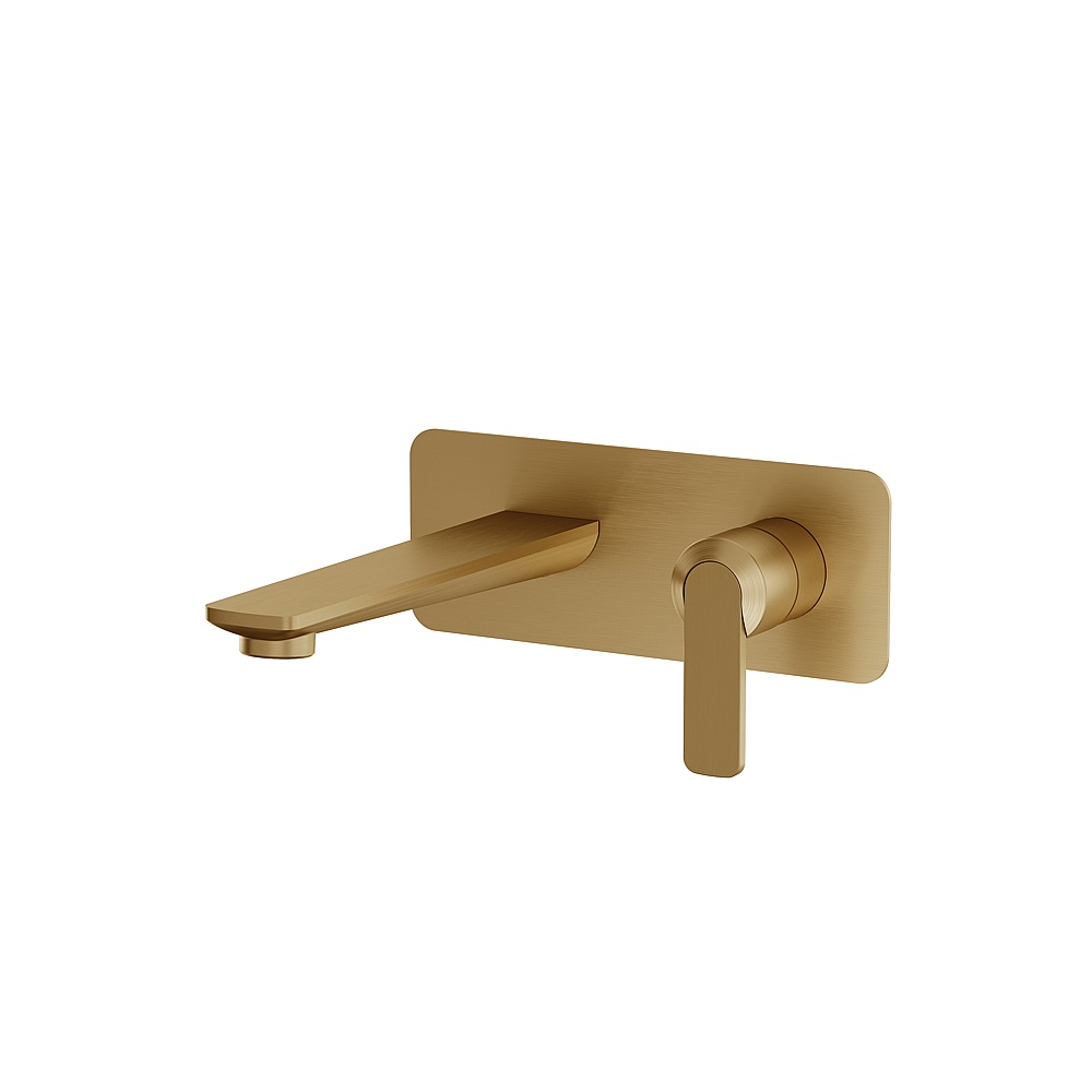 Aquabrass ABFCC6729BGD Wallmount Lavatory Faucet - Trim Only - Brushed Gold