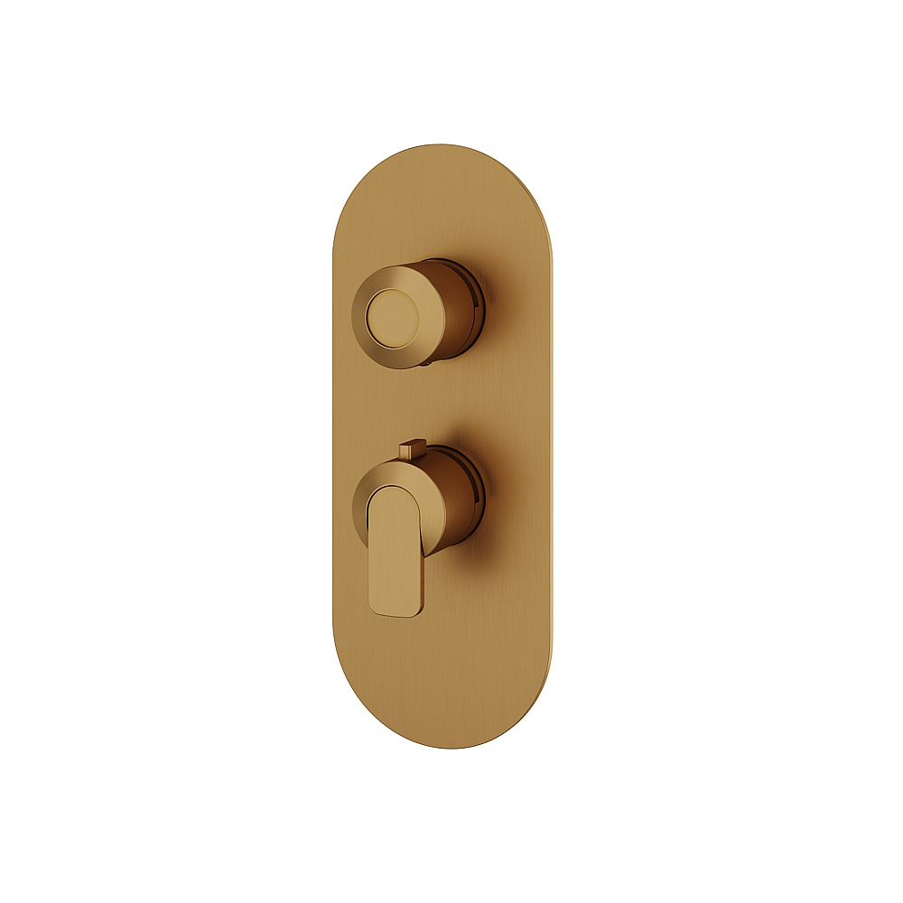 Aquabrass ABSTR3167BGD C67 Trim Set for T12001 Valve - Brushed Gold