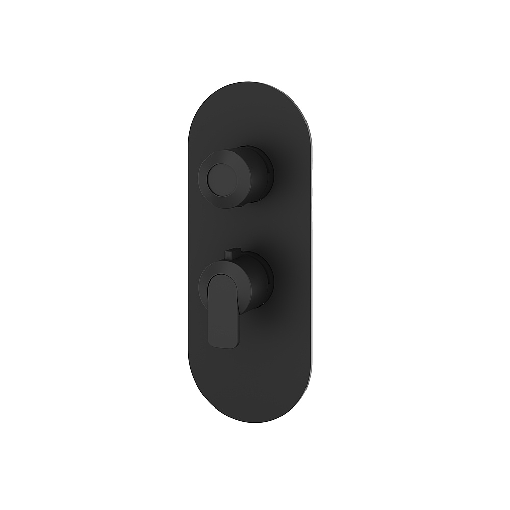 Aquabrass ABSTR3167BK C67 Trim Set for T12001 Valve - Black