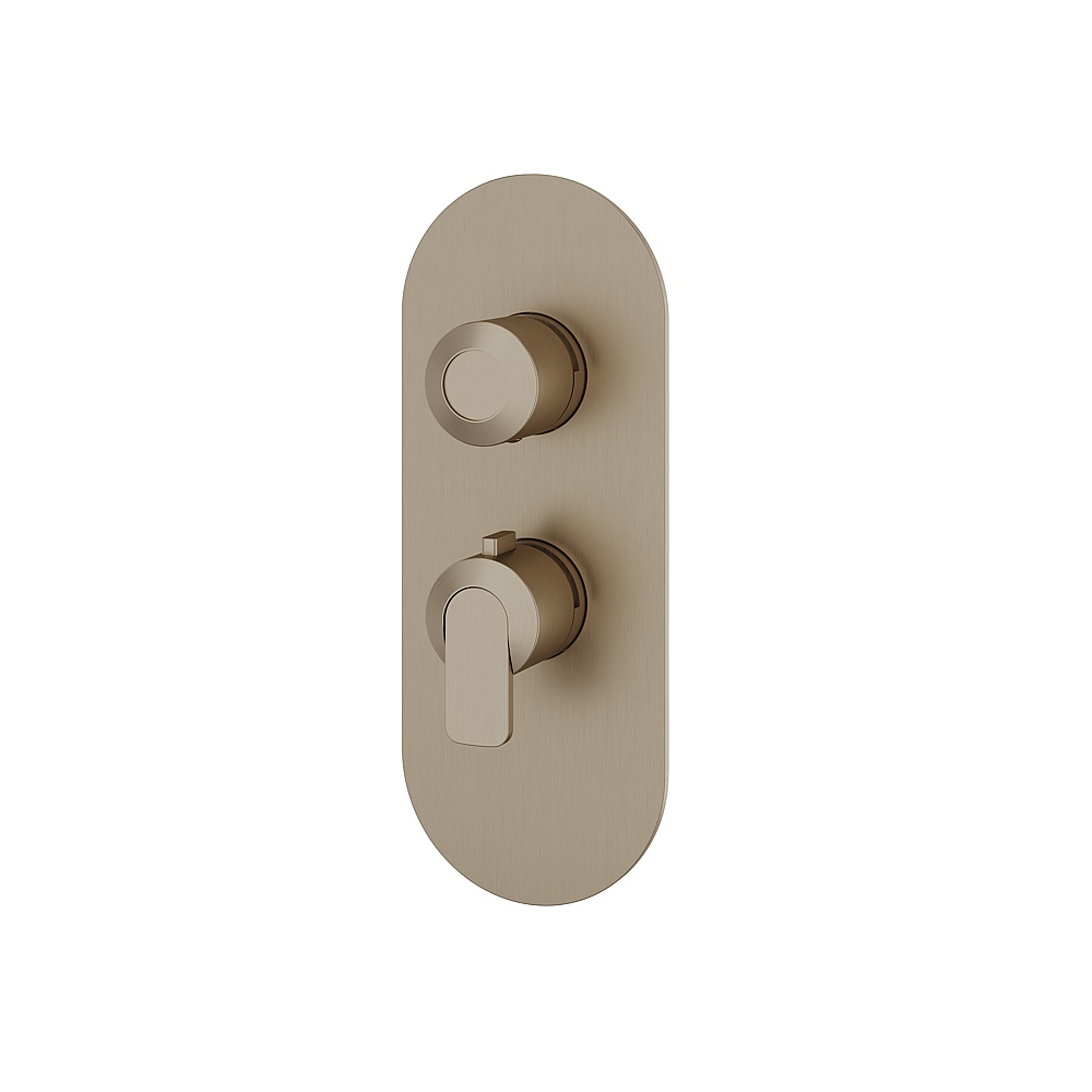 Aquabrass ABSTR3167BN C67 Trim Set for T12001 Valve - Brushed Nickel