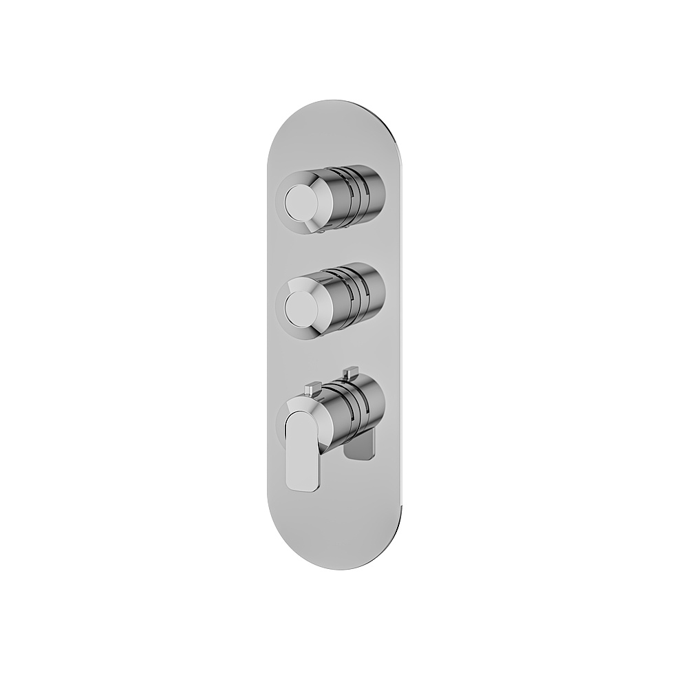Aquabrass ABSTR3267PC C67 Trim Set for T12002 Valve - Polished Chrome