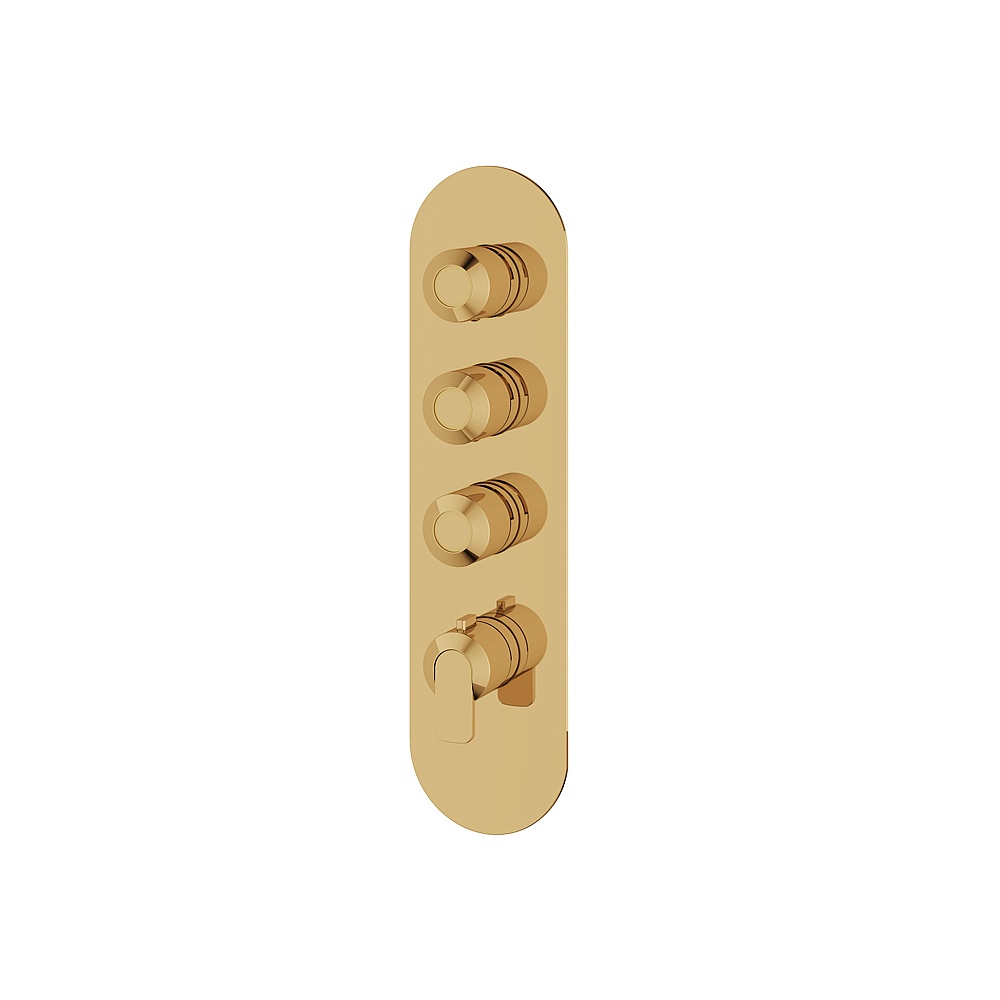 Aquabrass ABSTR3367PGD C67 Trim Set for T12003 Valve - Polished Gold