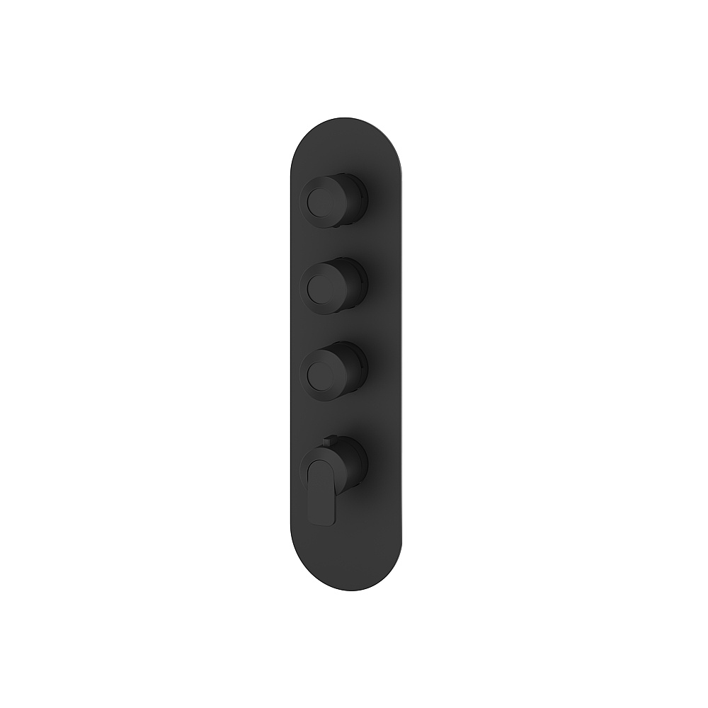 Aquabrass ABSTR3367BK C67 Trim Set for T12003 Valve - Black