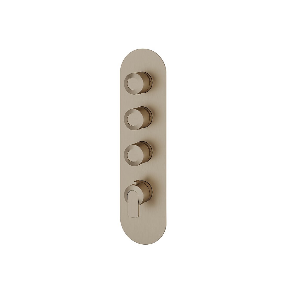 Aquabrass ABSTR3367BN C67 Trim Set for T12003 Valve - Brushed Nickel