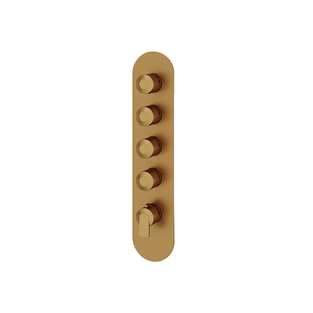 Aquabrass ABSTR3467BGD C67 Trim Set for T12004 Valve - Brushed Gold