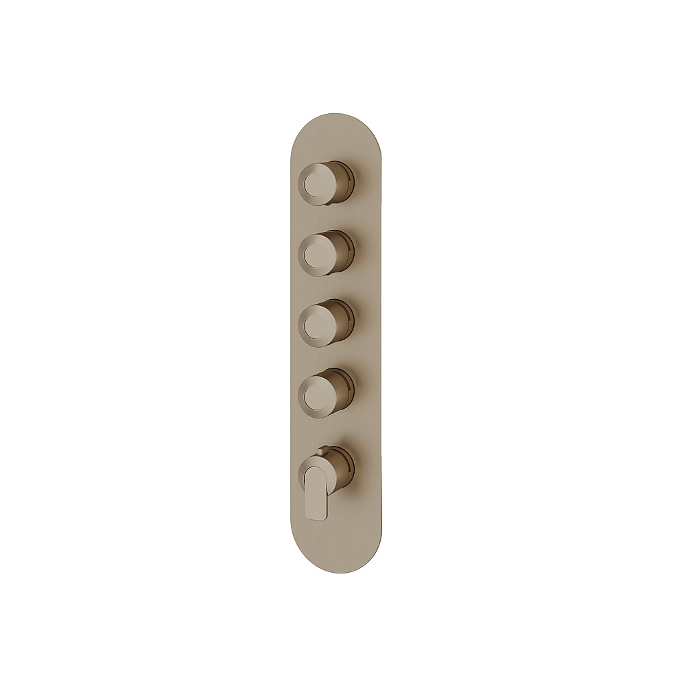 Aquabrass ABSTR3467BN C67 Trim Set for T12004 Valve - Brushed Nickel