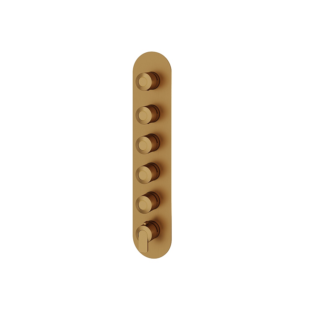 Aquabrass ABSTR3567BGD C67 Trim Set for T12005 Valve - Brushed Gold