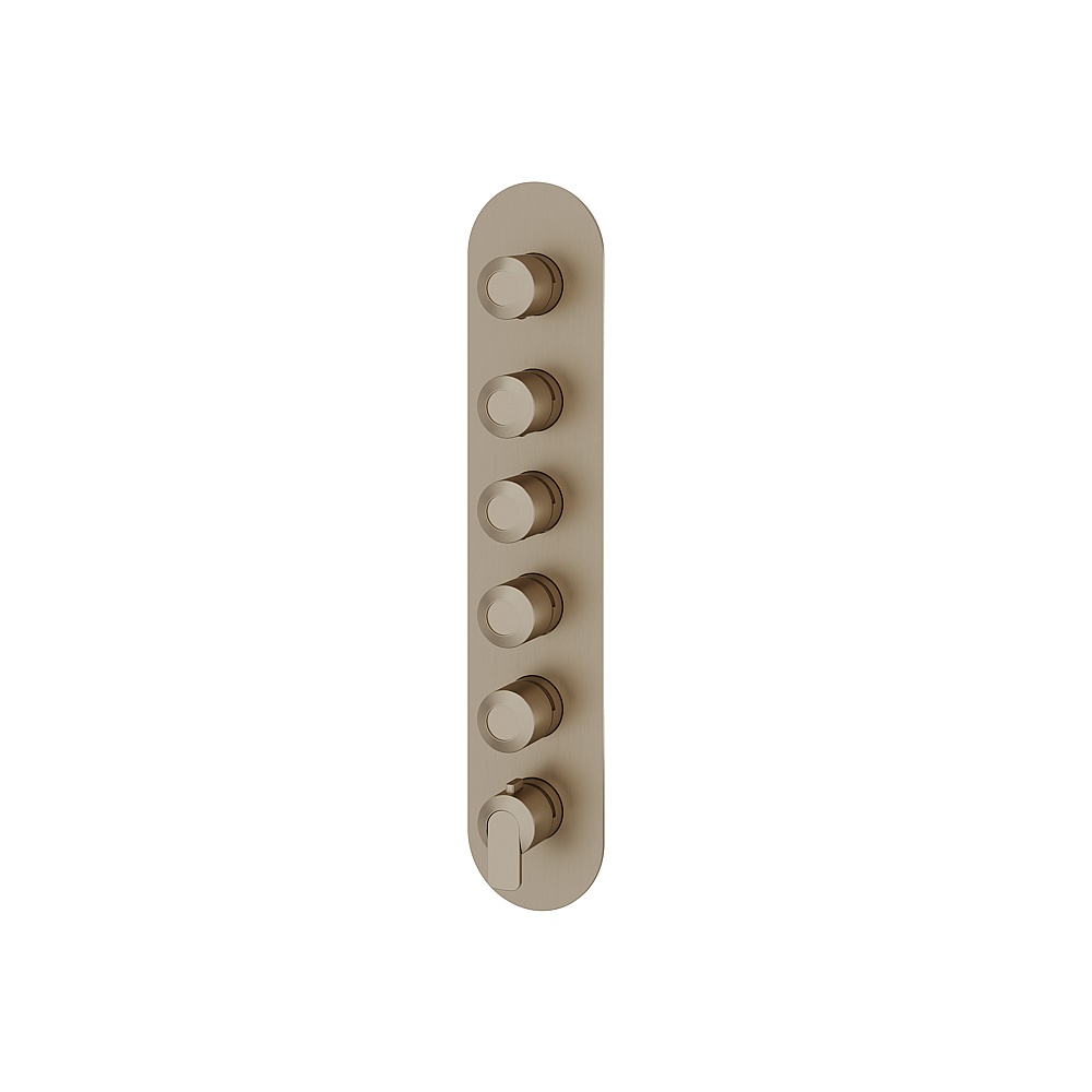Aquabrass ABSTR3567BN C67 Trim Set for T12005 Valve - Brushed Nickel