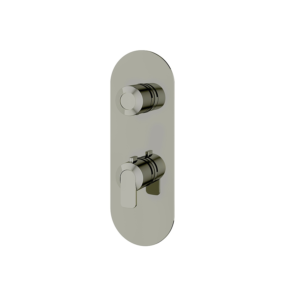 Aquabrass ABSTR8367PN C67 Trim Set 3-Way Shared for T12123 Valve - Polished Nickel