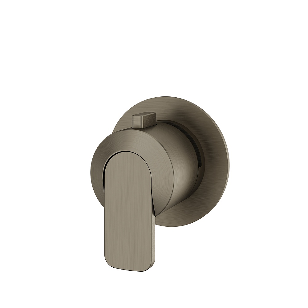 Aquabrass ABSTR1267BBC C67 Trim Set 2-Way Non Shared for 61934 Valve - Brushed Black Chrome