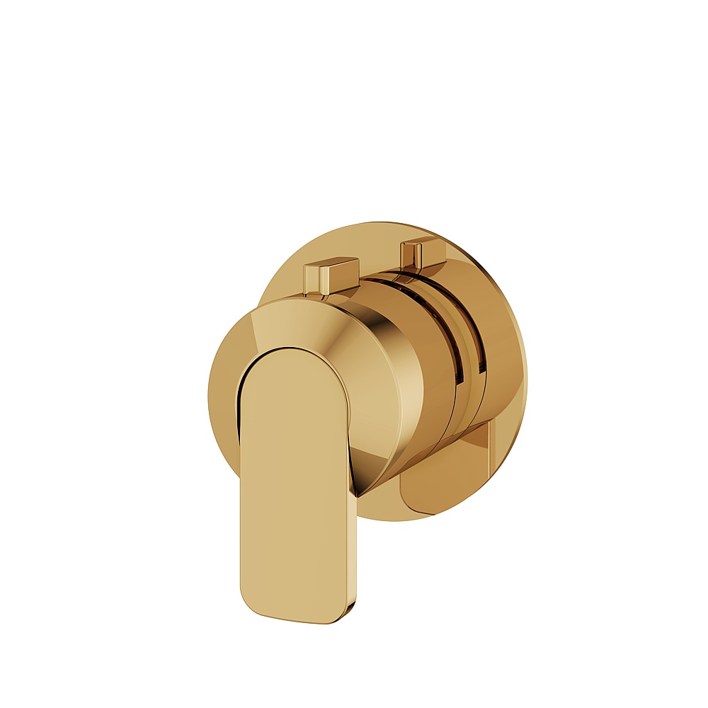 Aquabrass ABSTR1367PGD C67 Trim Set 3-Way Non Shared for 61934 Valve - Polished Gold