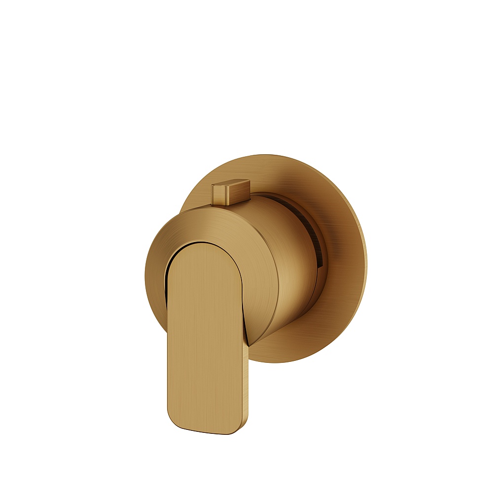 Aquabrass ABSTR1367BGD C67 Trim Set 3-Way Non Shared for 61934 Valve - Brushed Gold