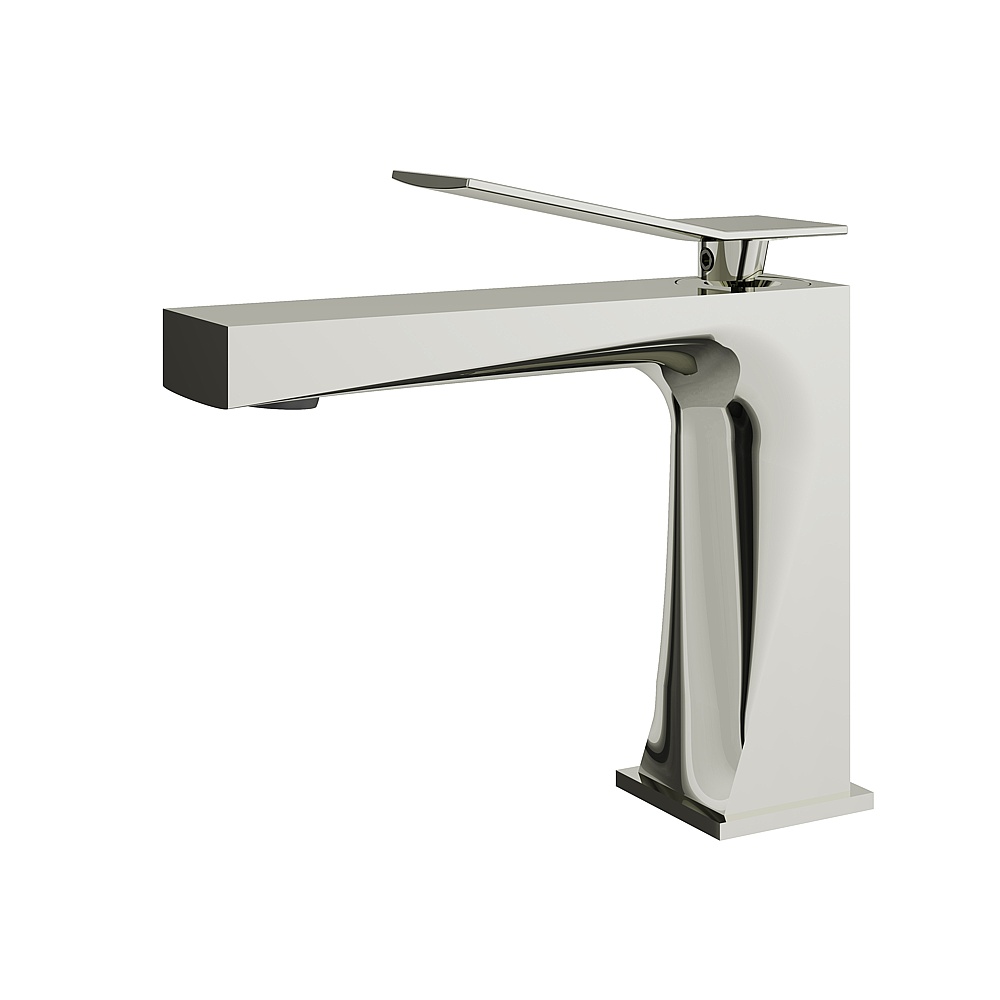 Aquabrass ABFB19014PN Chicane Single-Hole Lavatory Faucet - Polished Nickel