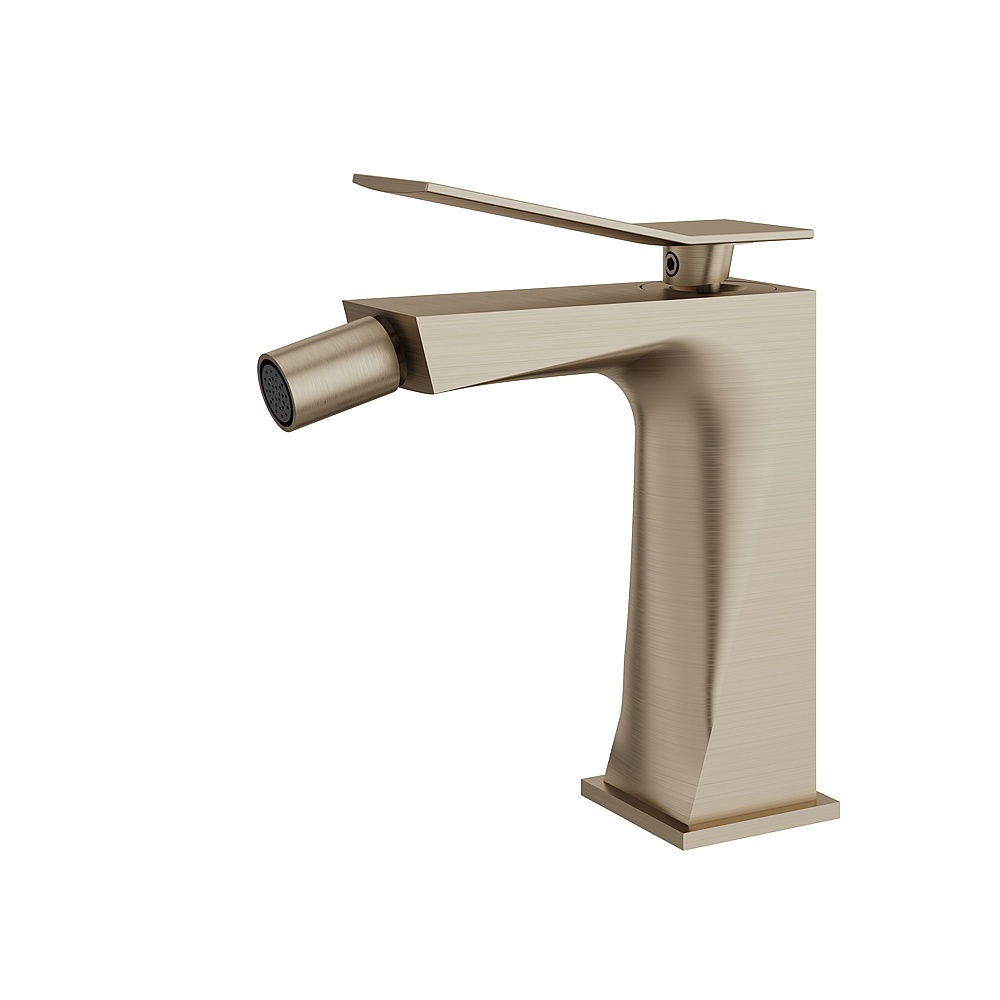 Aquabrass ABFB19024BN Chicane Single-Hole Bidet Faucet - Brushed Nickel
