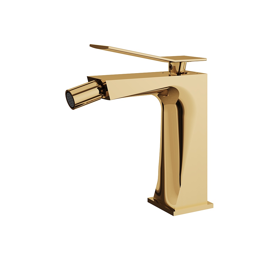 Aquabrass ABFB19024PGD Chicane Single-Hole Bidet Faucet - Polished Gold