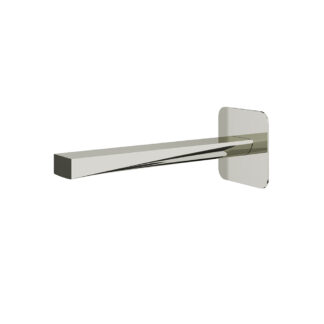 Aquabrass ABSC19032PN Chicane 9" Square Tub Spout - Polished Nickel