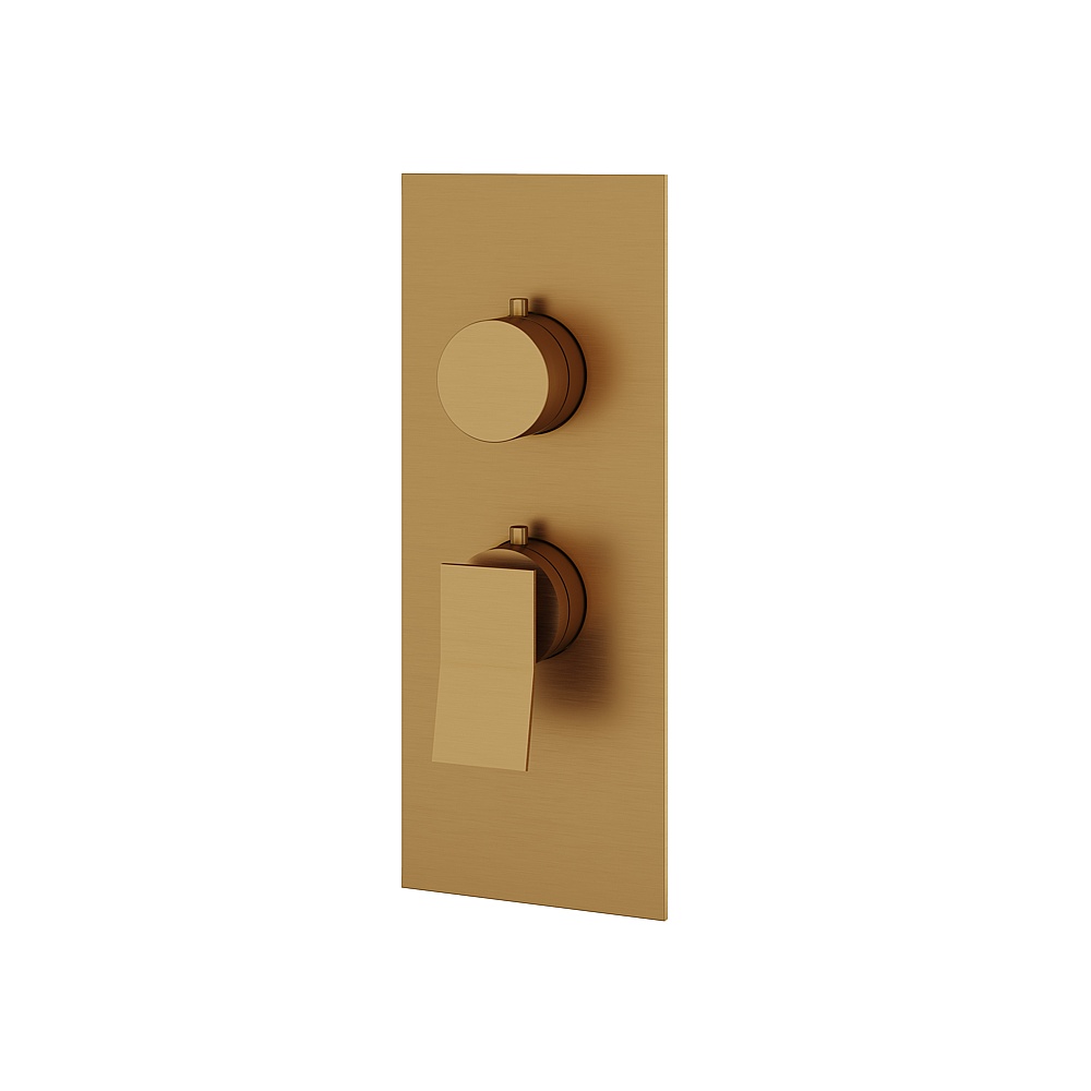 Aquabrass ABSTSR3119BGD Chicane Trim Set for T12001 Valve - Brushed Gold