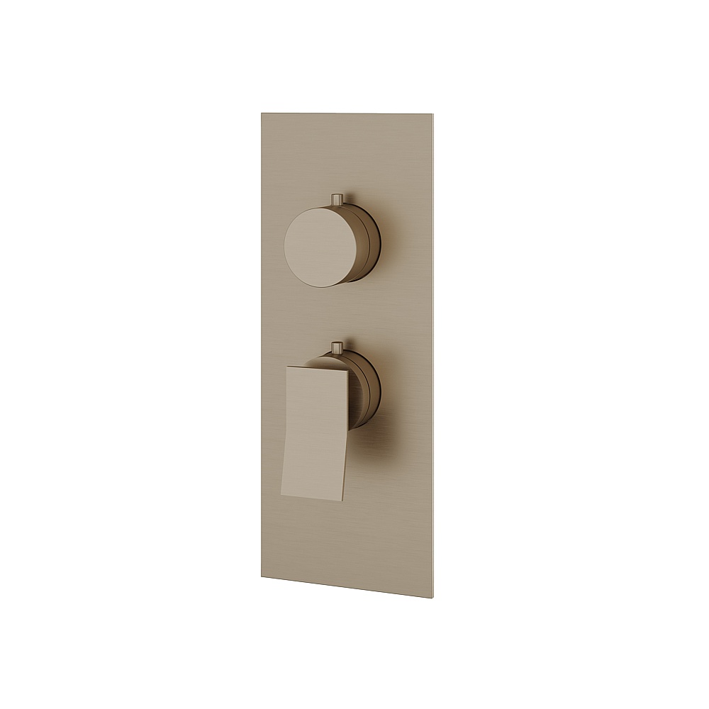 Aquabrass ABSTSR3119BN Chicane Trim Set for T12001 Valve - Brushed Nickel