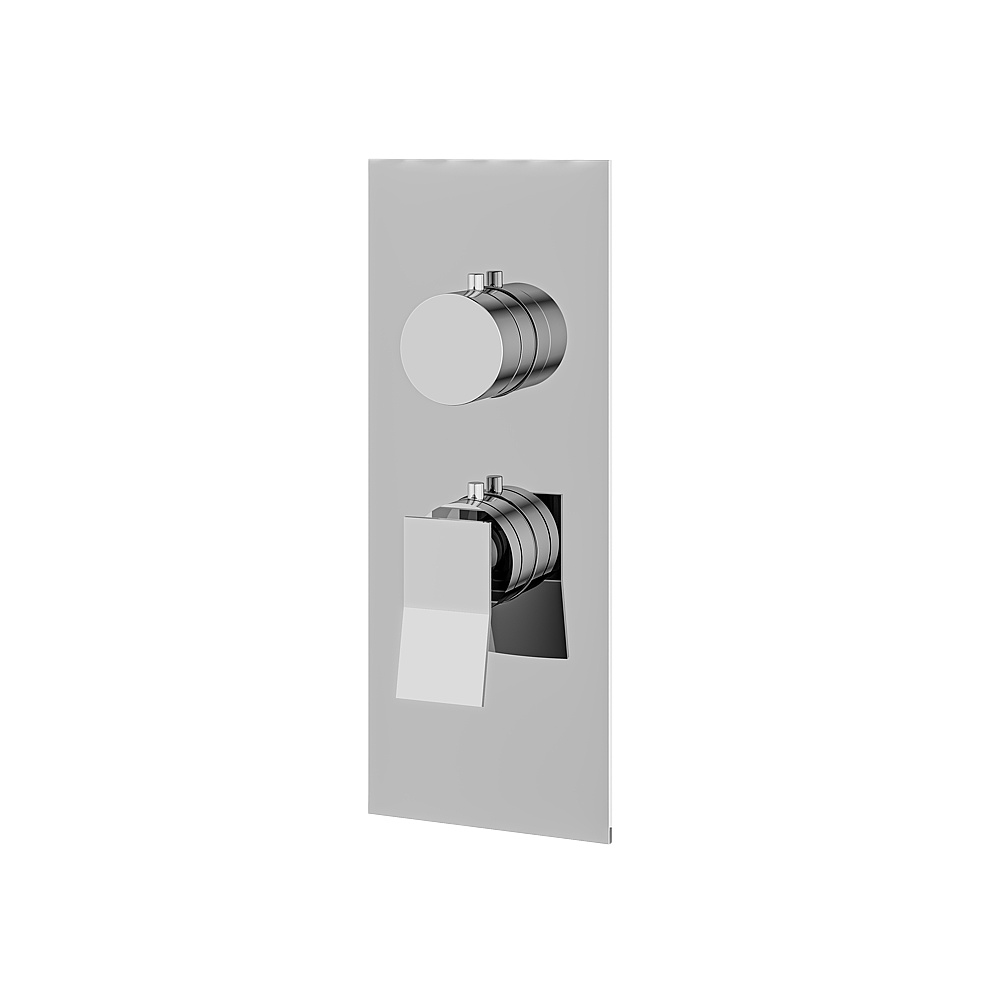 Aquabrass ABSTSR3119PC Chicane Trim Set for T12001 Valve - Polished Chrome