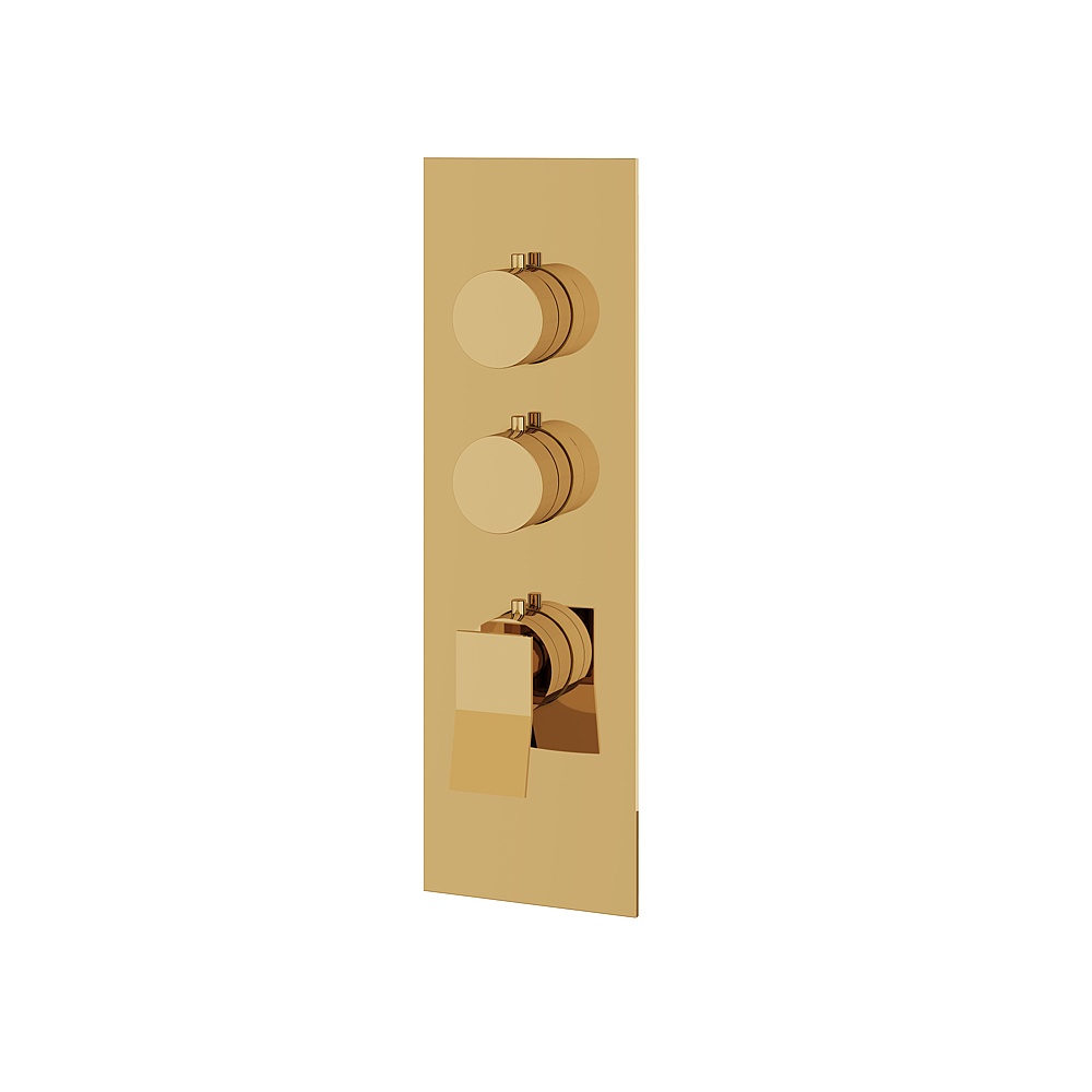Aquabrass ABSTSR3219PGD Chicane Trim Set for T12002 Valve - Polished Gold