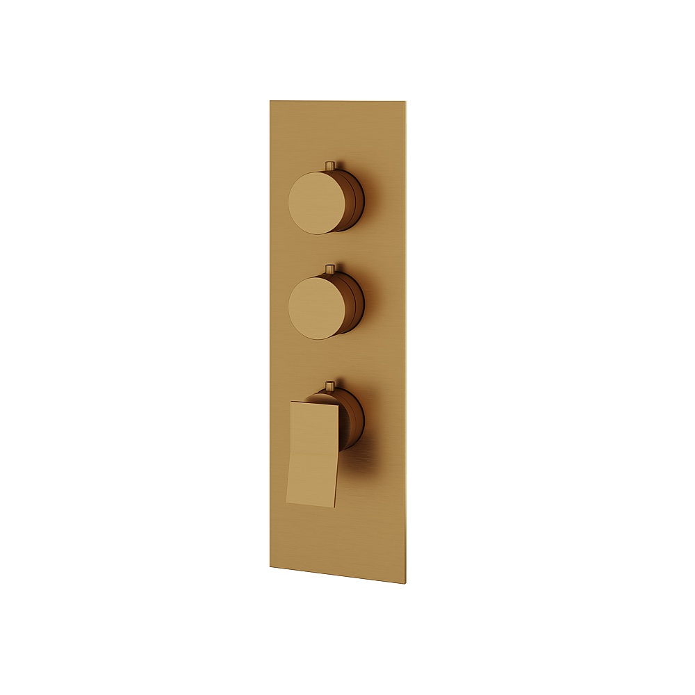Aquabrass ABSTSR3219BGD Chicane Trim Set for T12002 Valve - Brushed Gold
