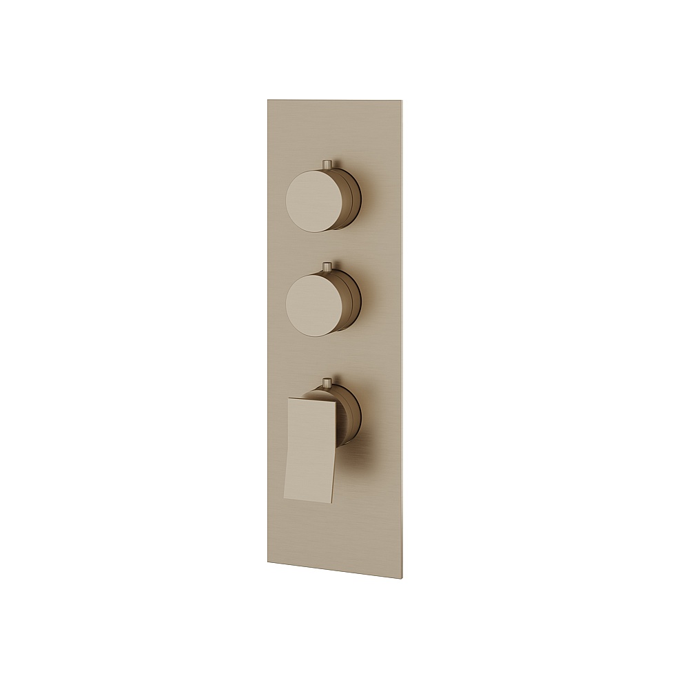 Aquabrass ABSTSR3219BN Chicane Trim Set for T12002 Valve - Brushed Nickel