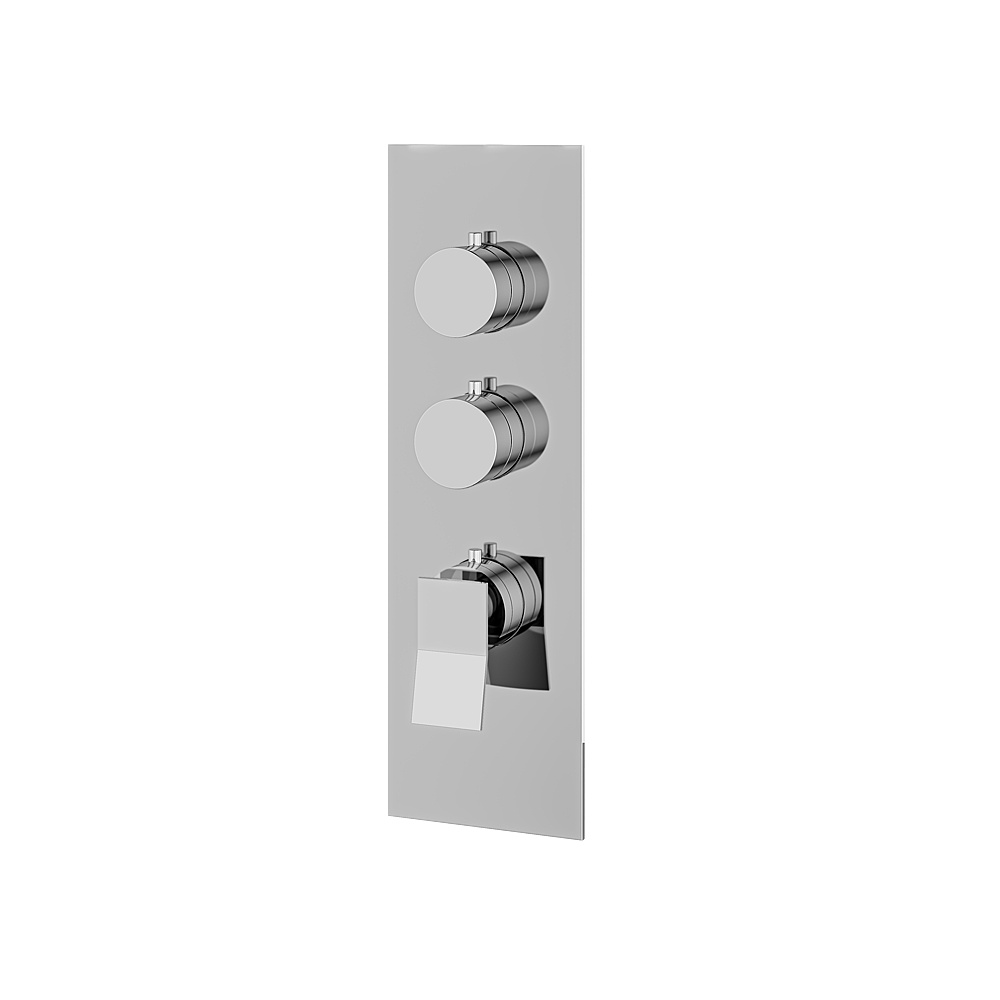 Aquabrass ABSTSR3219PC Chicane Trim Set for T12002 Valve - Polished Chrome