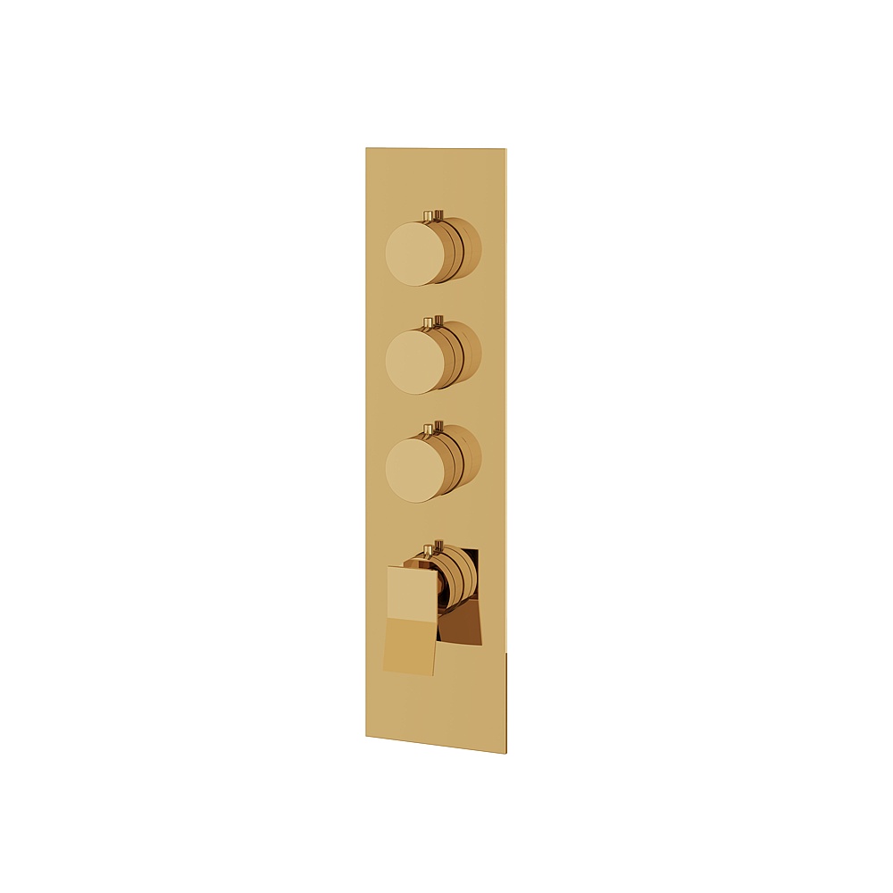 Aquabrass ABSTSR3319PGD Chicane Trim Set for T12003 Valve - Polished Gold