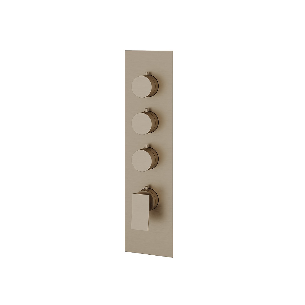 Aquabrass ABSTSR3319BN Chicane Trim Set for T12003 Valve - Brushed Nickel