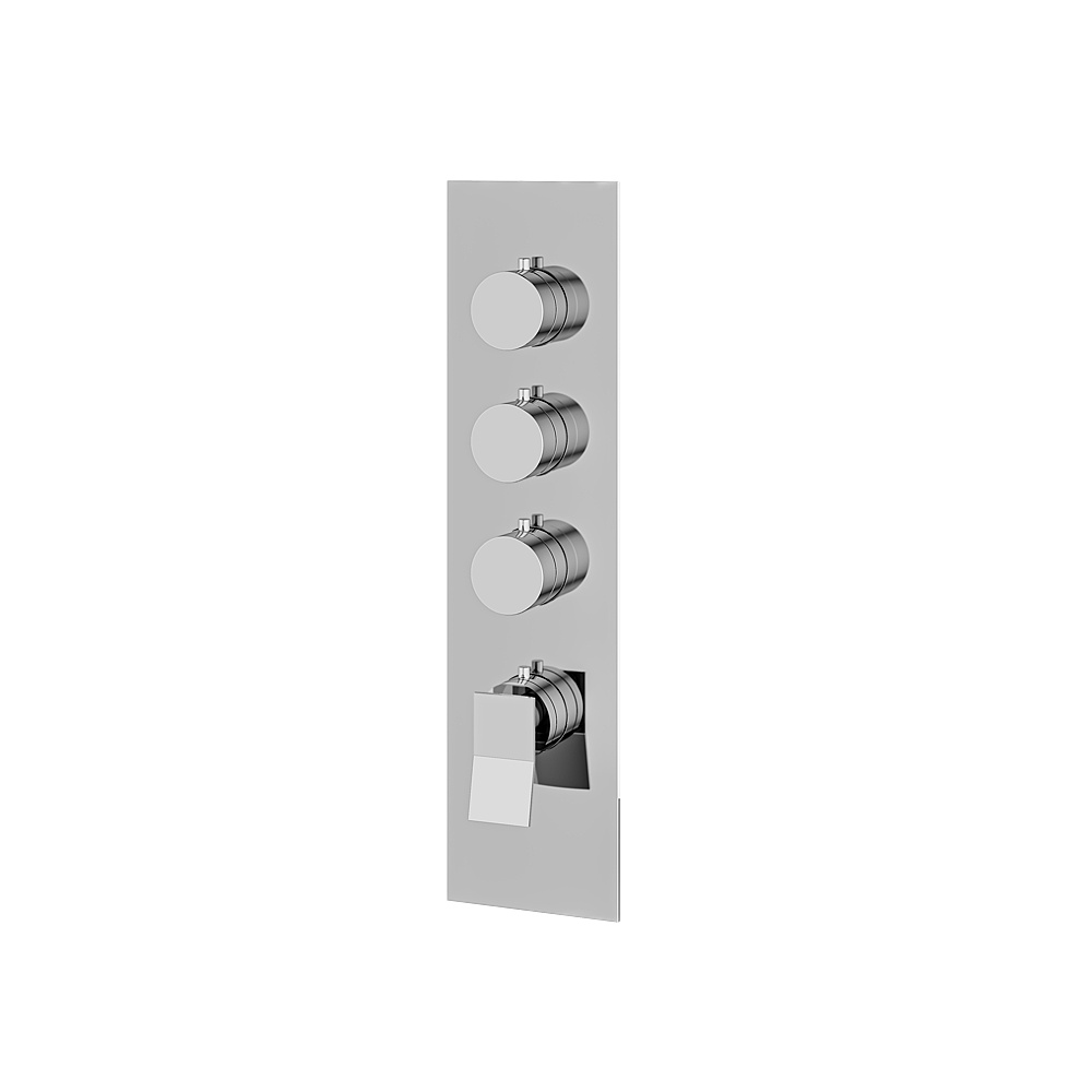 Aquabrass ABSTSR3319PC Chicane Trim Set for T12003 Valve - Polished Chrome