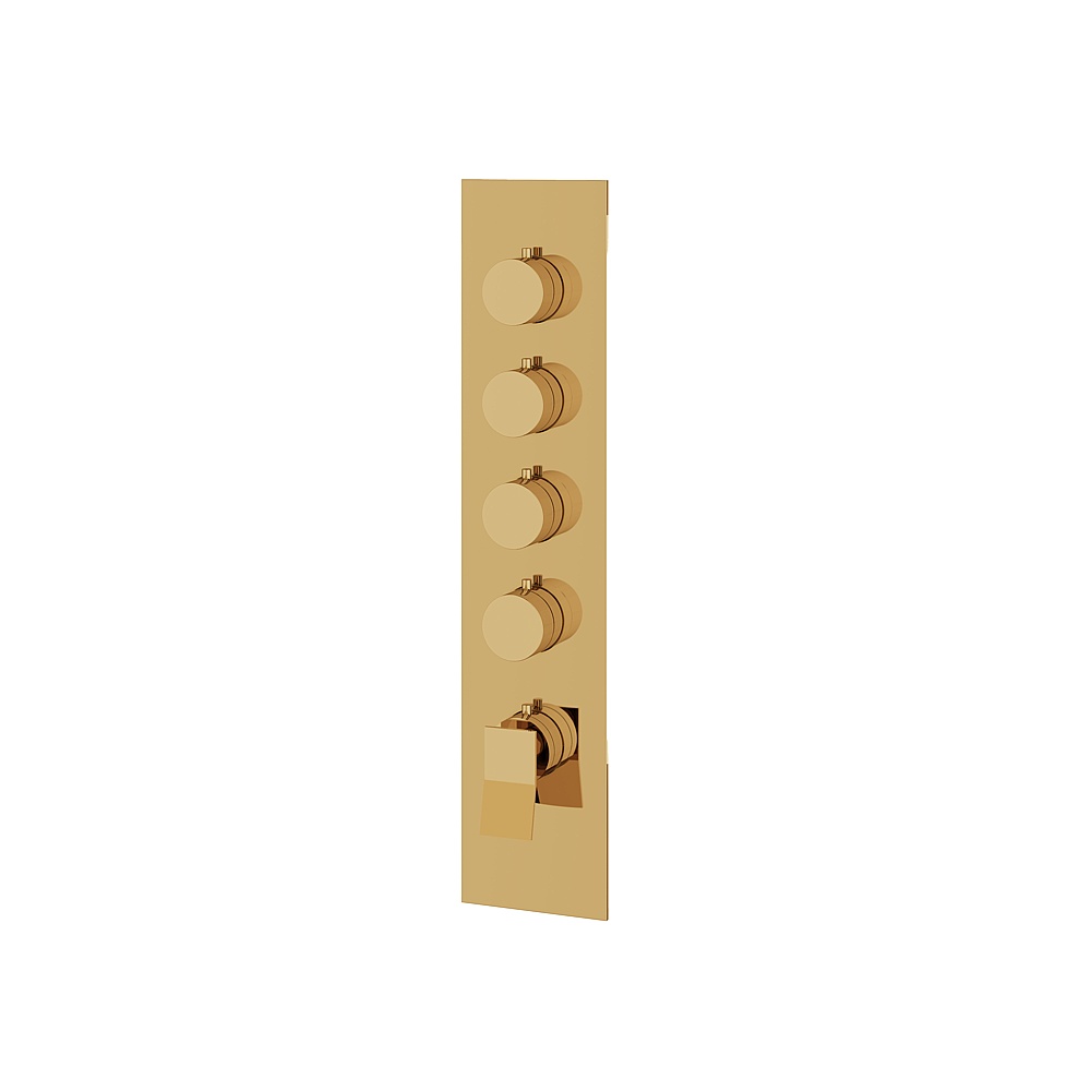 Aquabrass ABSTSR3419PGD Chicane Trim Set for T12004 Valve - Polished Gold