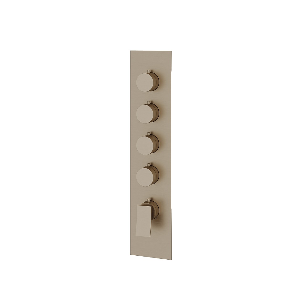 Aquabrass ABSTSR3419BN Chicane Trim Set for T12004 Valve - Brushed Nickel