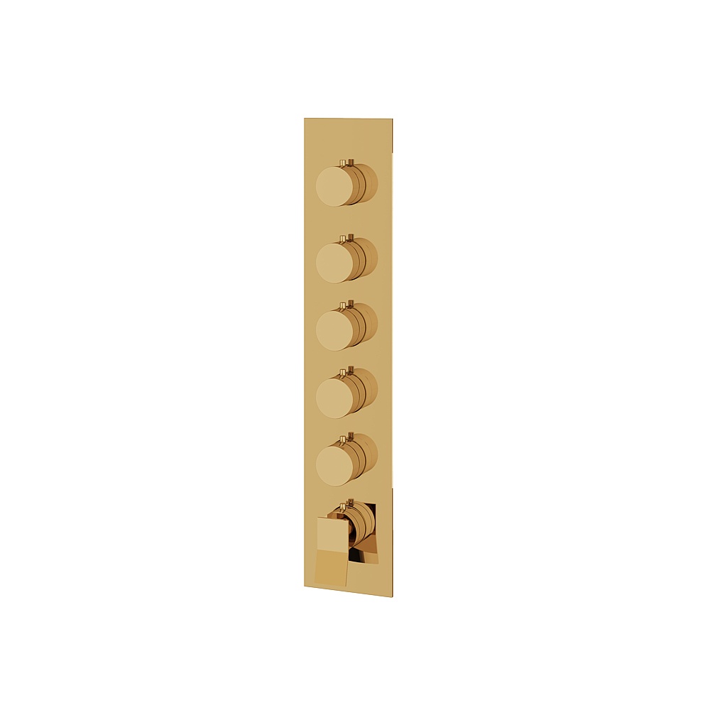 Aquabrass ABSTSR3519PGD Chicane Trim Set for T12005 Valve - Polished Gold