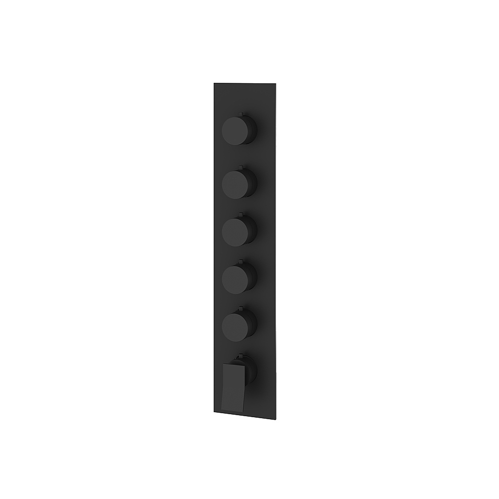 Aquabrass ABSTSR3519BK Chicane Trim Set for T12005 Valve - Black