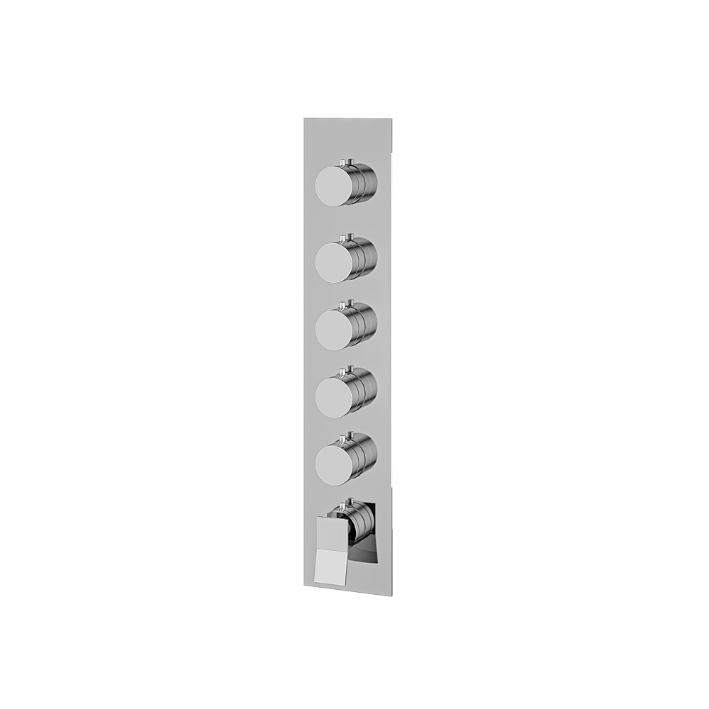 Aquabrass ABSTSR3519PC Chicane Trim Set for T12005 Valve - Polished Chrome