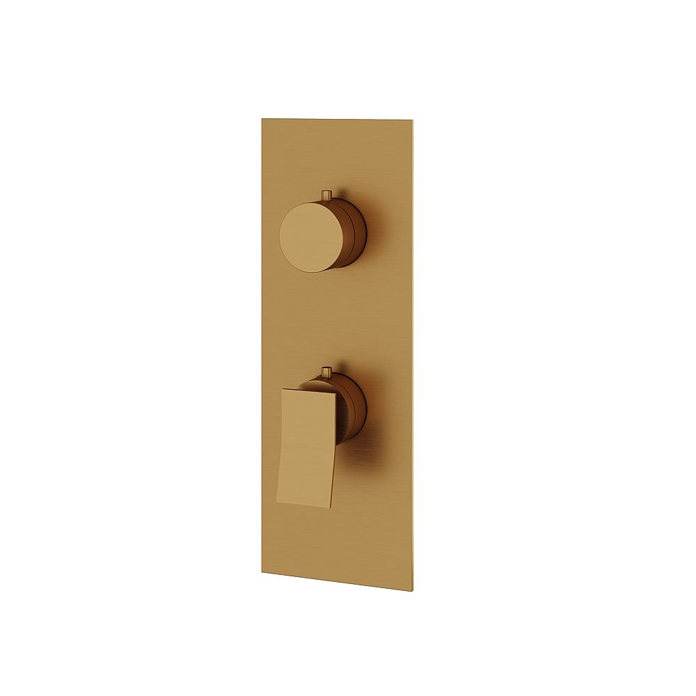 Aquabrass ABSTSR8219BGD Chicane Trim Set 2-Way for T12123 - Brushed Gold