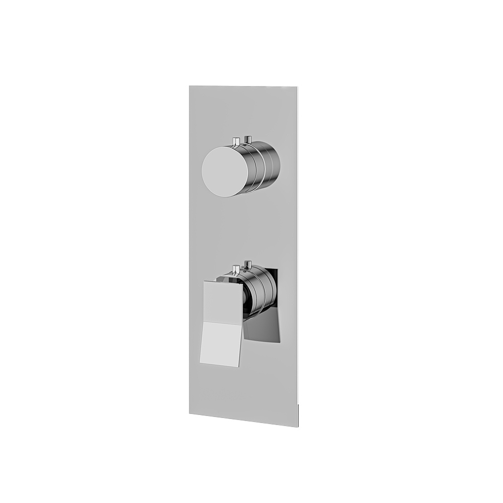 Aquabrass ABSTSR8319PC Chicane Trim Set 3-Way Shared for T12123 Valve - Polished Chrome