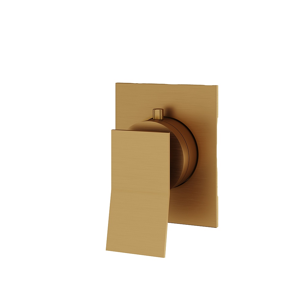 Aquabrass ABSTS1219BGD Chicane Trim Set 2-Way Non Shared for 61934 Valve - Brushed Gold