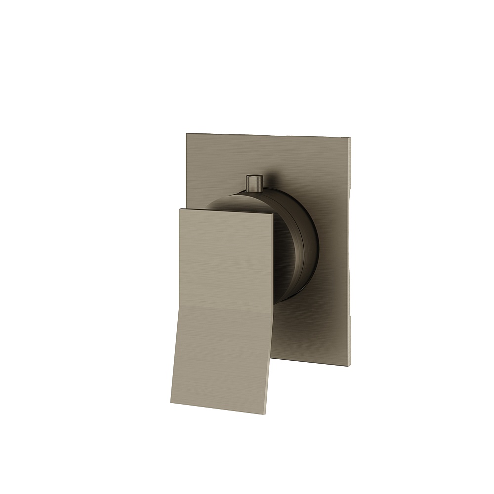 Aquabrass ABSTS2219BBC Chicane Trim Set 2-Way for 61934 Valve - Brushed Black Chrome