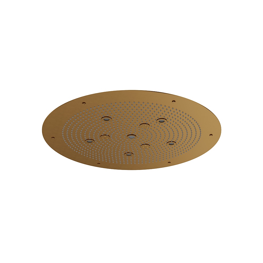 Aquabrass ABSC00936BGD Cura Spa 25" Round Recessed Rain Head - Brushed Gold