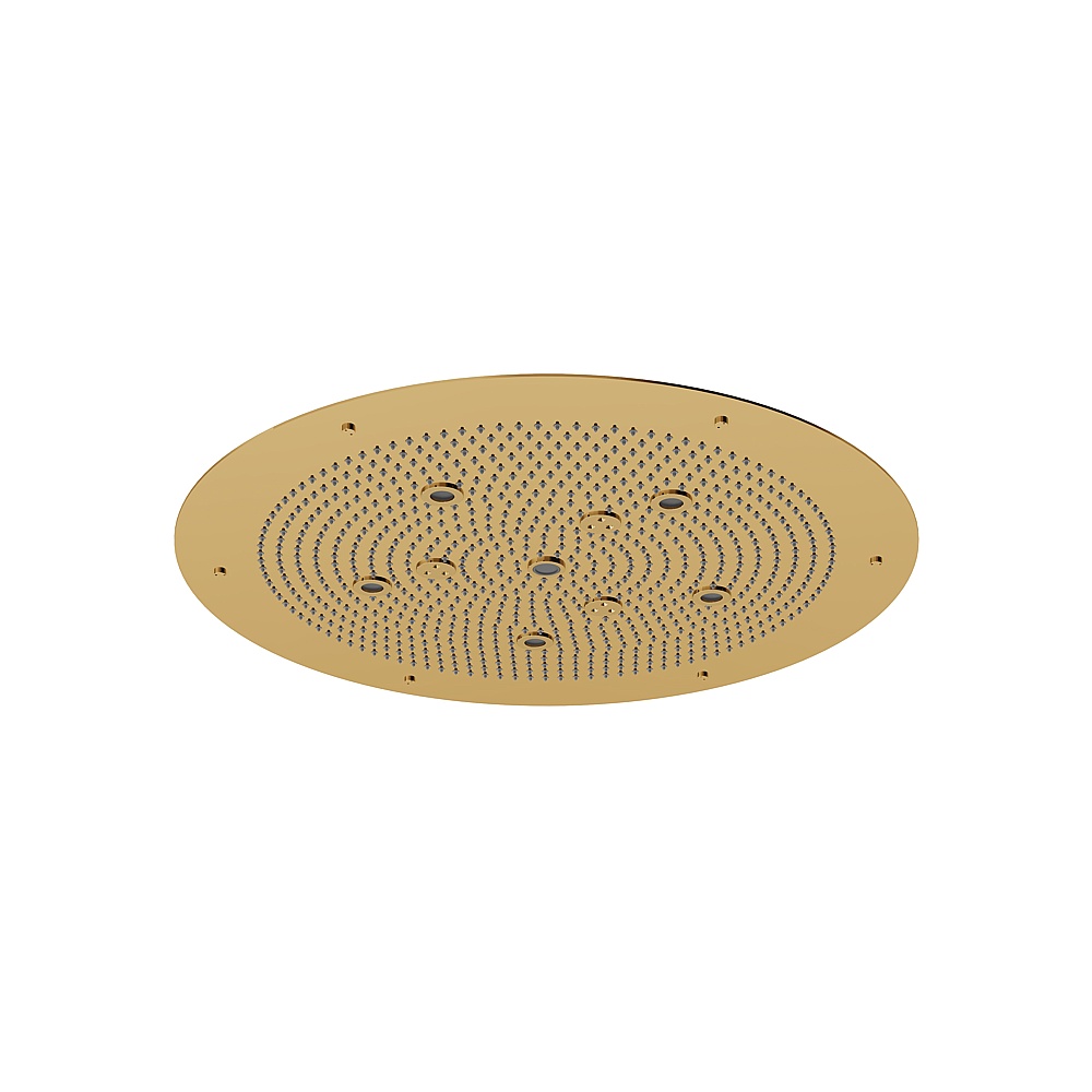 Aquabrass ABSC00936PGD Cura Spa 25" Round Recessed Rain Head - Polished Gold