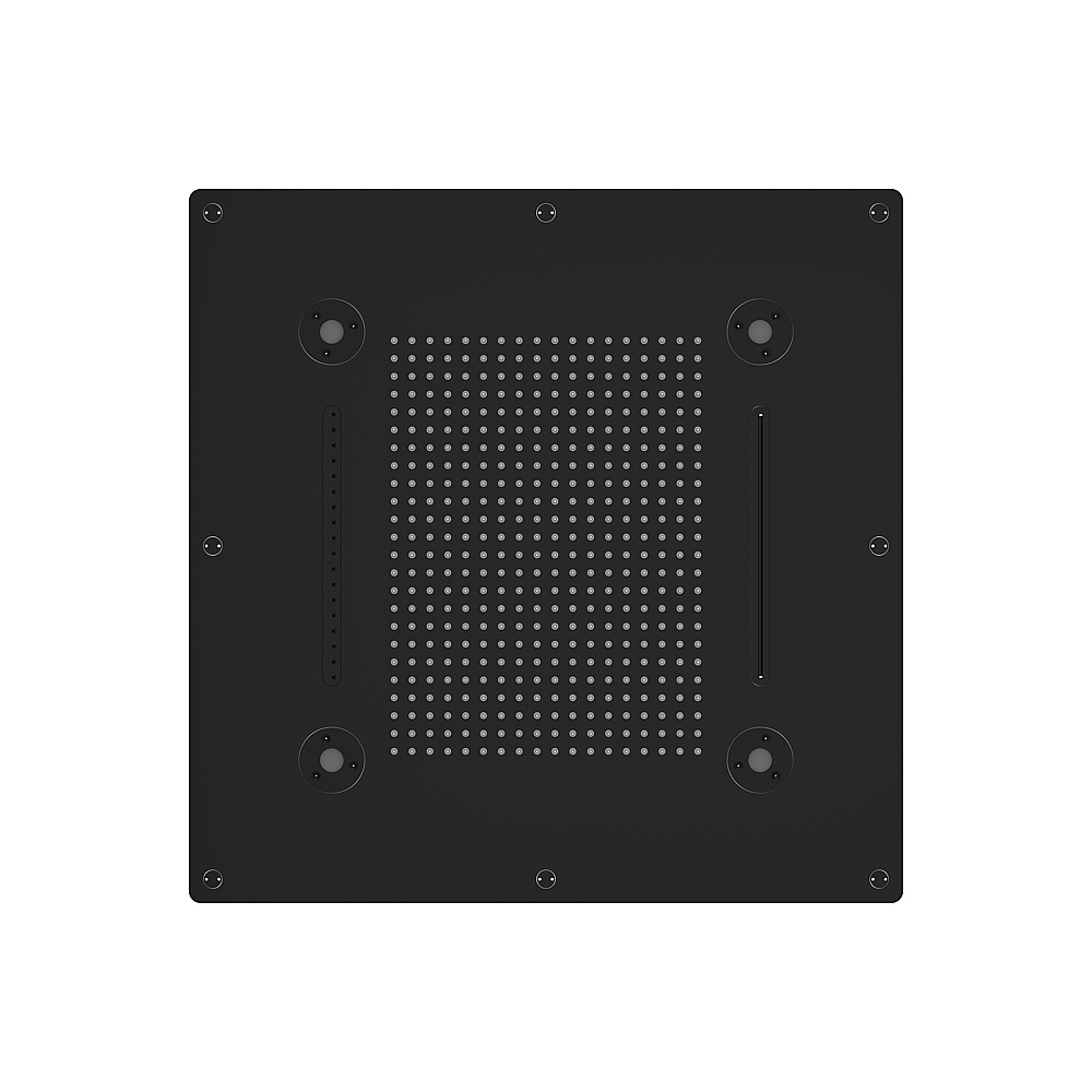 Aquabrass ABSCNN928BK Cura Spa 24" x 24" Recessed Rain Head - Black
