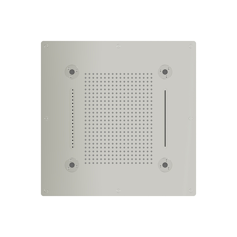Aquabrass ABSCNN928PN Cura Spa 24" x 24" Recessed Rain Head - Polished Nickel