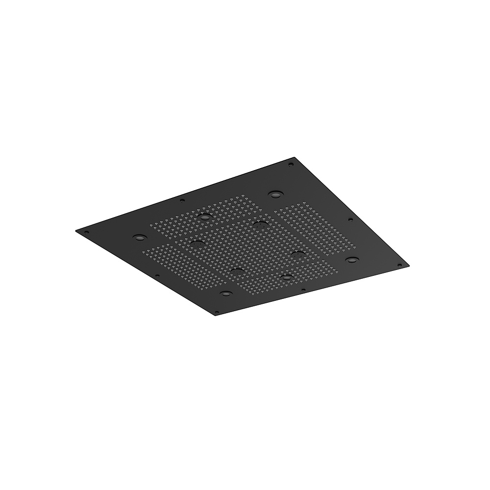 Aquabrass ABSCNN925BK Cura Spa 24" x 24" Recessed Rain Head - Black