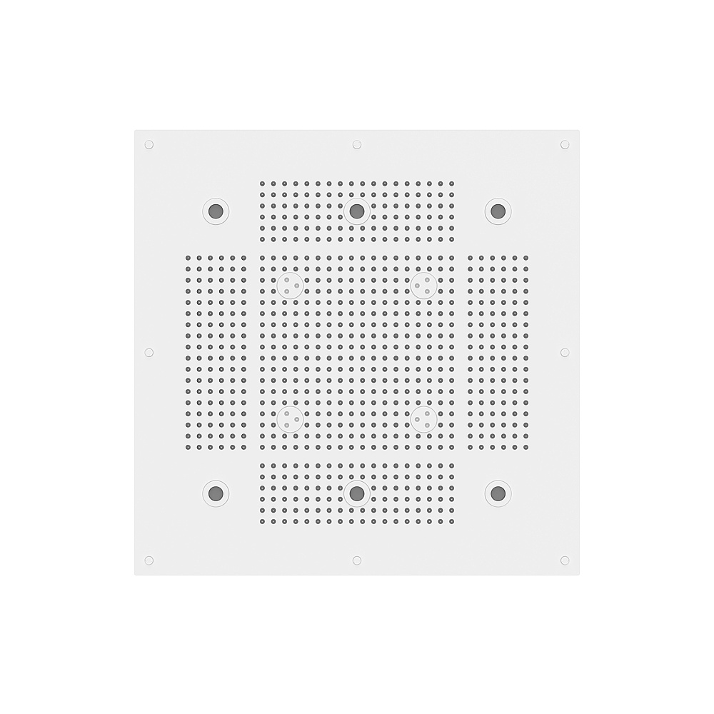 Aquabrass ABSCNN925WH Cura Spa 24" x 24" Recessed Rain Head - White