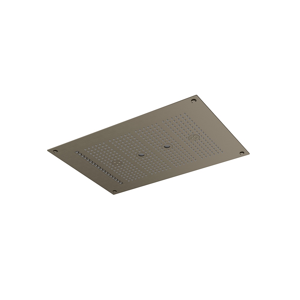 Aquabrass ABSCNN922BBC Cura Spa 22" x 15" Recessed Rain Head - Brushed Black Chrome