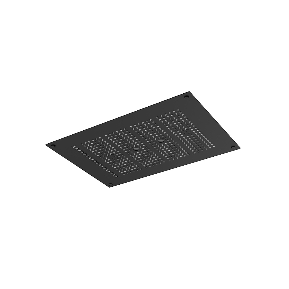 Aquabrass ABSCNN922BK Cura Spa 22" x 15" Recessed Rain Head - Black
